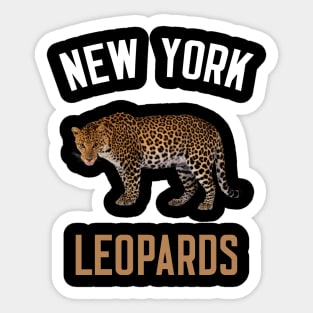 New York Leopard Sticker